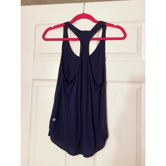 Lululemon Navy Blue 105 F Singlet Scoop-neck Racerback Active Yoga Tank Top 4 - Picture 7 of 10